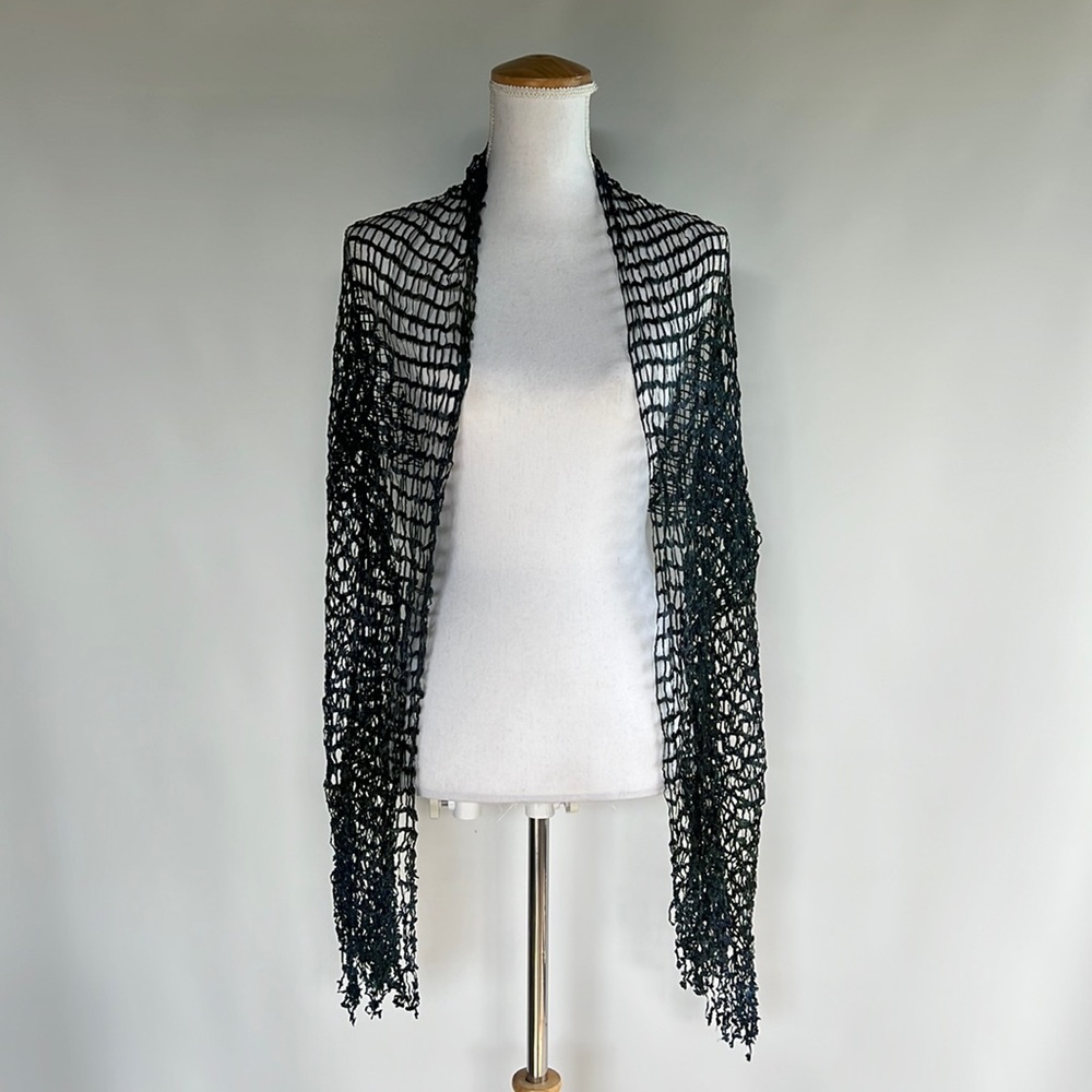 Woven Netting Ombré Shawl